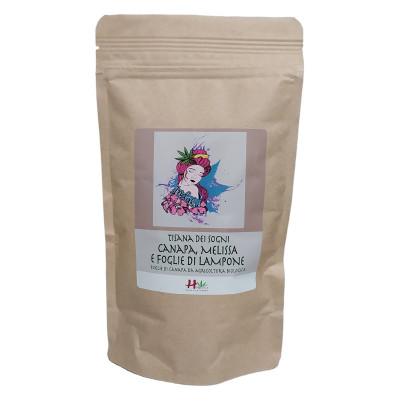 TISANA DEI SOGNI INDAKU - CANAPA, MELISSA, LAMPONE 40G - HEMPATICA - SOLO CON HACCP