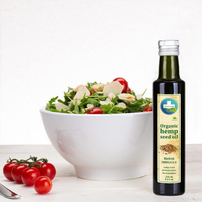 Olio di Canapa Alimentare Spremuto a Freddo