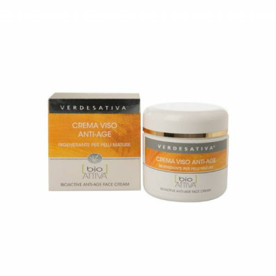 Crema Viso Anti-Age Bioattiva - Rigenerante per pelli mature - Verdesativa