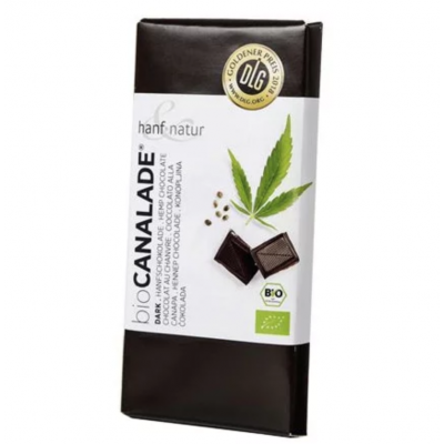 Cioccolato fondente con semi di canapa Bio 100 g