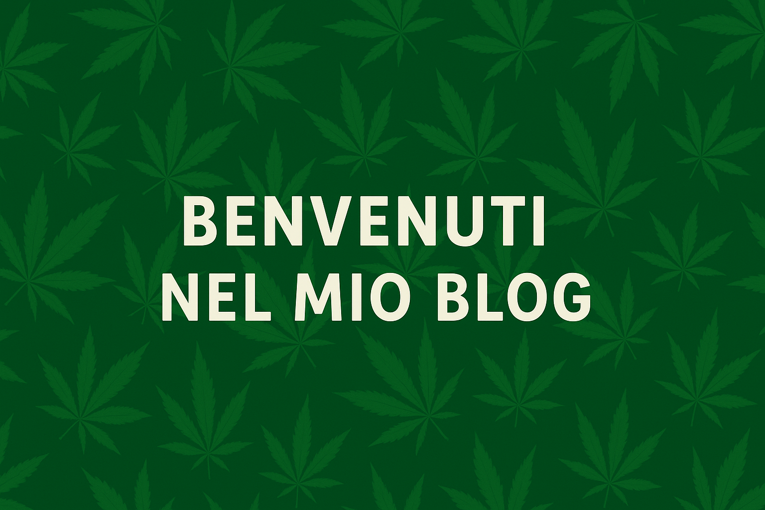 Benvenuti sul blog di MissHappyGreen! 