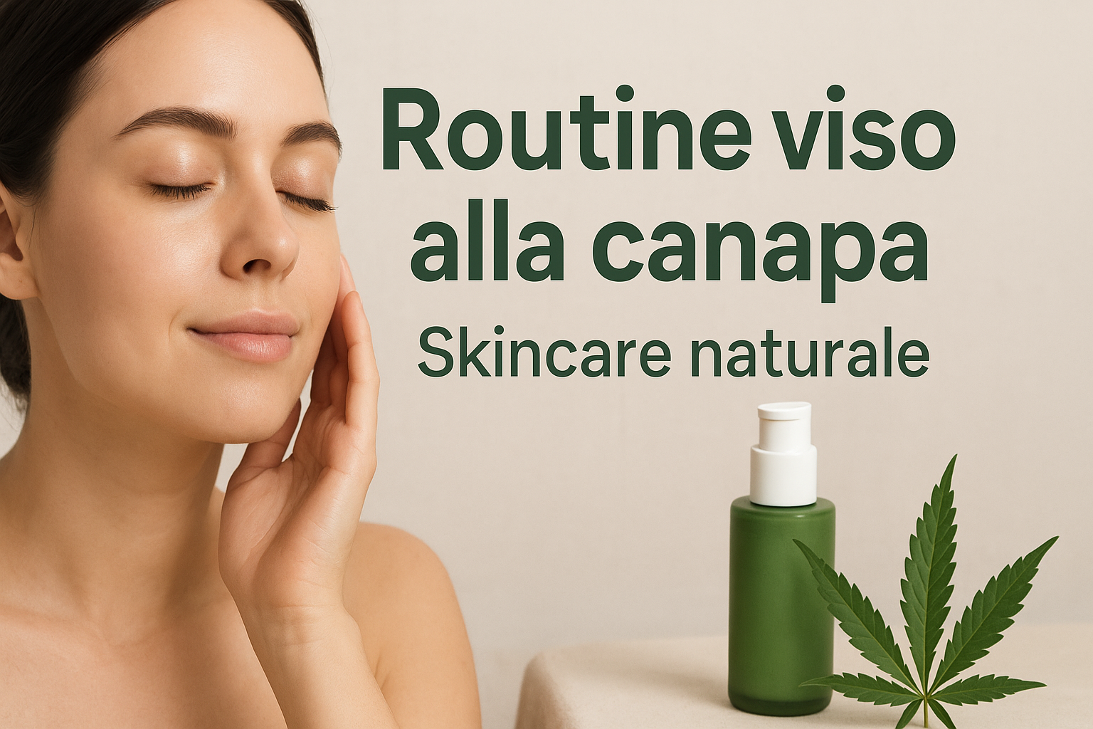 Routine viso alla canapa: skincare naturale per una pelle luminosa